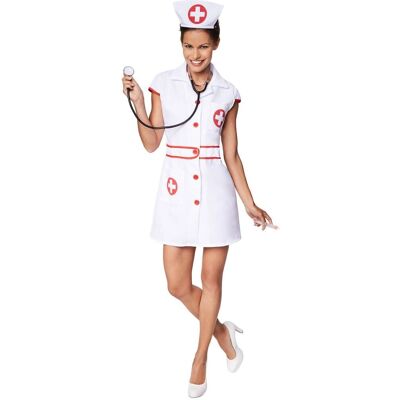 TecTake - sexy Krankenschwester - rood/wit - XXL - kostuum TecTake - sexy Krankenschwester - rood/wit - XXL - kostuum
