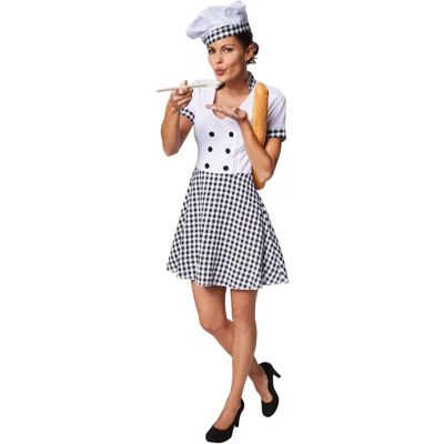 TecTake GmbH Women's Chef Costume - XL TecTake GmbH Women's Chef Costume - XL
