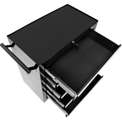 Tectake Boîte à outils noire à 5 tiroirs - Rangement d'outils - Publicité Tectake Boîte à outils noire à 5 tiroirs - Rangement d'outils - Publicité