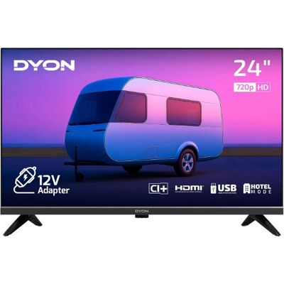 Dyon Pro-X-V 24-inch HD TV - Triple Tuner - Zwart Dyon Pro-X-V 24-inch HD TV - Triple Tuner - Zwart