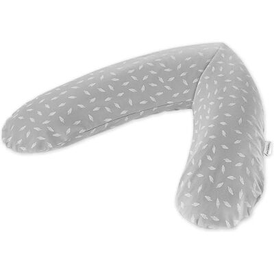 Theraline Stillkissen - 190 cm, Grau, Microperlen, Exklusives Blatt-Design - Stillkissen Theraline Stillkissen - 190 cm, Grau, Microperlen, Exklusives Blatt-Design - Stillkissen