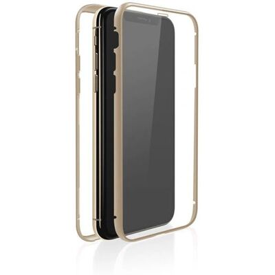 Hama Galaxy S10+ 360° Glasfodral - Guld & Transparent Hama Galaxy S10+ 360° Glasfodral - Guld & Transparent