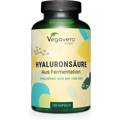 Cápsulas de Ácido Hialurônico Vegavero - Alta Dose, Vegano Cápsulas de Ácido Hialurônico Vegavero - Alta Dose, Vegano