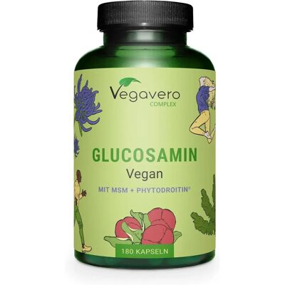 Vegavero Complesso di Glucosamina - Per la Salute delle Articolazioni - 180 Capsule Vegavero Complesso di Glucosamina - Per la Salute delle Articolazioni - 180 Capsule