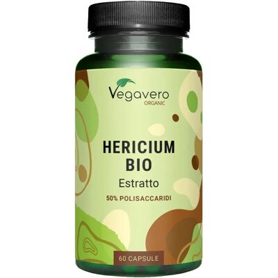 Vegavero Estratto di Hericium - Bio 500mg - Coama leului - 60 Capsule Vegavero Estratto di Hericium - Bio 500mg - Coama leului - 60 Capsule