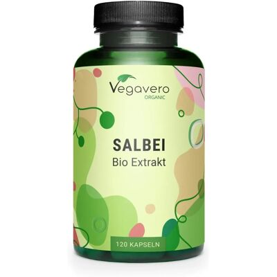 Vegavero Vegavero Extrato de Sálvia Orgânico 500 mg - Sálvia - Suplemento Vegavero Vegavero Extrato de Sálvia Orgânico 500 mg - Sálvia - Suplemento