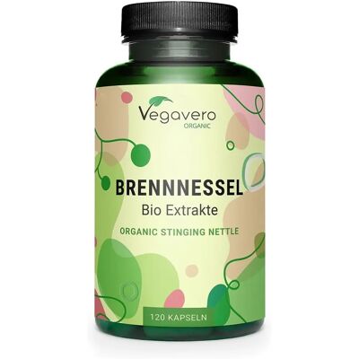 Vegavero Nettle Orgânico - 120 Cápsulas - Saúde da Mulher Vegavero Nettle Orgânico - 120 Cápsulas - Saúde da Mulher