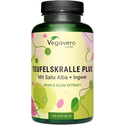 Vegavero Garra do Diabo Plus - Suplemento alimentar para articulações Vegavero Garra do Diabo Plus - Suplemento alimentar para articulações