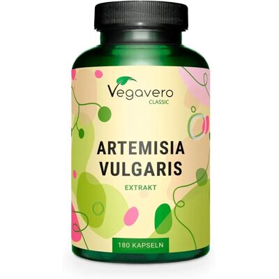 Vegavero Extrato de Mugwort 600 mg, 180 Cápsulas - Suplemento herbal Vegavero Extrato de Mugwort 600 mg, 180 Cápsulas - Suplemento herbal