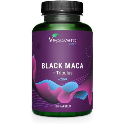 Vegavero Maca Preta + Tribulus, 120 Cápsulas Vegavero Maca Preta + Tribulus, 120 Cápsulas