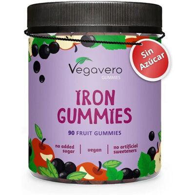 Vegavero Ferro 90 pç Gomas - Suplemento de Ferro Vegavero Ferro 90 pç Gomas - Suplemento de Ferro