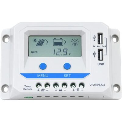EPEVER VS1024AU Regulator ładowania słonecznego - LCD, 12V/24V, 10A EPEVER VS1024AU Regulator ładowania słonecznego - LCD, 12V/24V, 10A