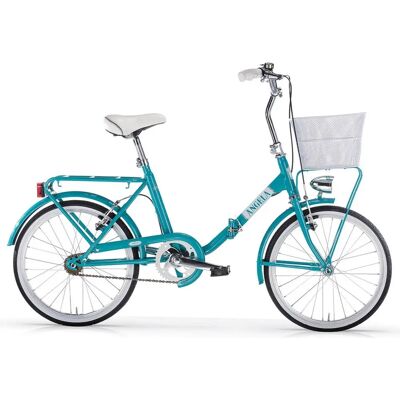 MBM New Angela Klapprad - 20 Zoll, Türkis, 40cm, Ein-Gang MBM New Angela Klapprad - 20 Zoll, Türkis, 40cm, Ein-Gang