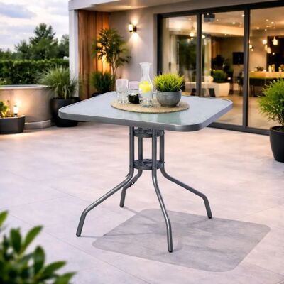 Mojawo - Gartentisch - Glas geriffelt - Garden table Mojawo - Gartentisch - Glas geriffelt - Garden table