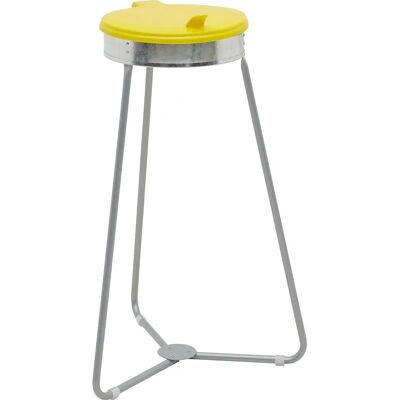 Soporte para bolsas de basura Eurokraft Basic - 120L, Amarillo, Trípode Soporte para bolsas de basura Eurokraft Basic - 120L, Amarillo, Trípode