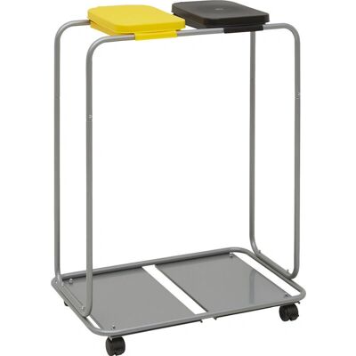 Supporto Sacchetti Rifiuti Eurokraft Basic - Telaio in Acciaio, Giallo e Nero Supporto Sacchetti Rifiuti Eurokraft Basic - Telaio in Acciaio, Giallo e Nero