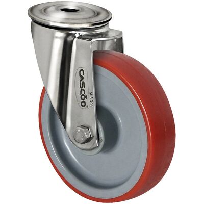 Eurokraft Basic Polyurethan Radabdeckung - Drehbar, Stahl, 80x32mm Eurokraft Basic Polyurethan Radabdeckung - Drehbar, Stahl, 80x32mm