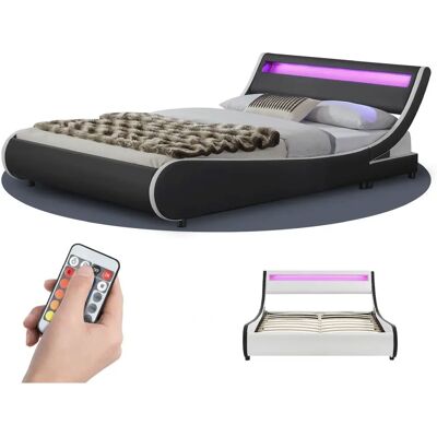 Juskys - Valencia - 180 x 200 cm - LED - Upholstered bed Juskys - Valencia - 180 x 200 cm - LED - Upholstered bed