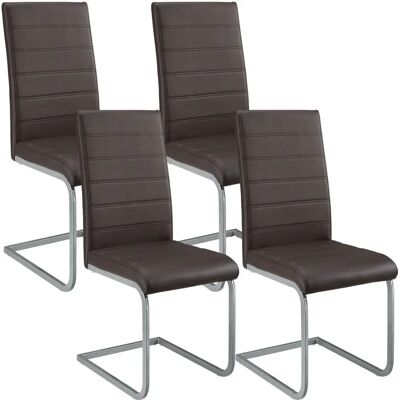 Juskys - Vegas - Marron - Dining Chair - Publicité Juskys - Vegas - Marron - Dining Chair - Publicité