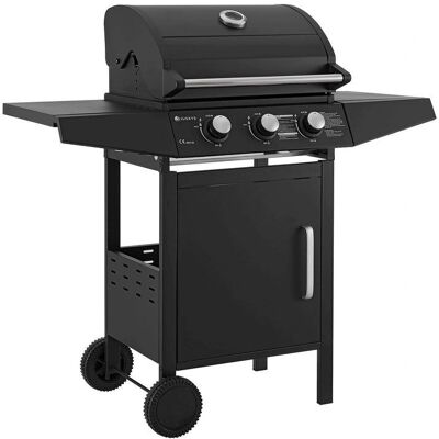 Juskys - Louisiana 3-Brenner - 8,1 kW - Gázgrill kocsi grillrácssal - Gas Grill Juskys - Louisiana 3-Brenner - 8,1 kW - Gázgrill kocsi grillrácssal - Gas Grill