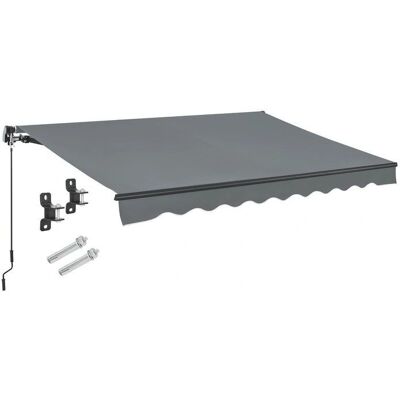 Juskys 300x250cm Aluminiowa markiza - Osłona słoneczna na taras i balkon Juskys 300x250cm Aluminiowa markiza - Osłona słoneczna na taras i balkon