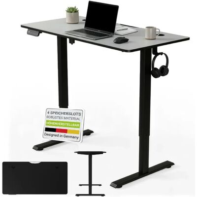 Juskys Verstelbaar Bureau - Elektrisch, 120x60cm - Zwart Juskys Verstelbaar Bureau - Elektrisch, 120x60cm - Zwart