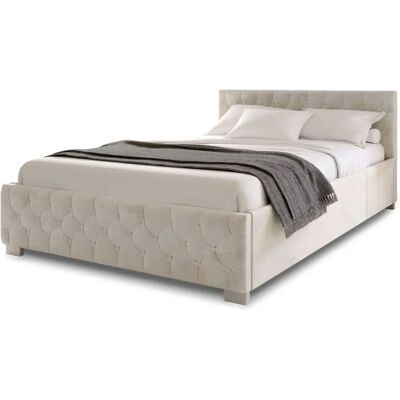 Juskys Nizza 180x200 Ágy - Bársony és Tároló Juskys Nizza 180x200 Ágy - Bársony és Tároló