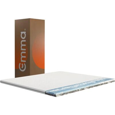 Emma 140x190 cm - Protège-matelas - blanc/gris - Publicité Emma 140x190 cm - Protège-matelas - blanc/gris - Publicité