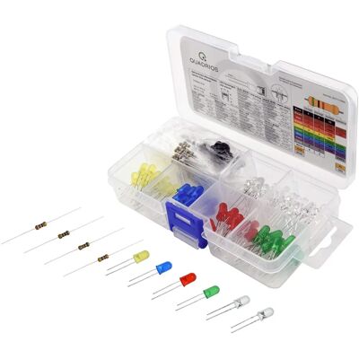 Quadrios LED Assortment - Red, Green, Yellow, Blue, White Cold, Warm - LED Kit Quadrios LED Assortment - Red, Green, Yellow, Blue, White Cold, Warm - LED Kit