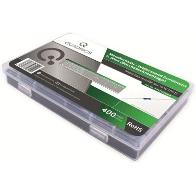 Kit de Resistencias de Película Metálica E24 - 400 Valores, 0,5W, Axial Kit de Resistencias de Película Metálica E24 - 400 Valores, 0,5W, Axial