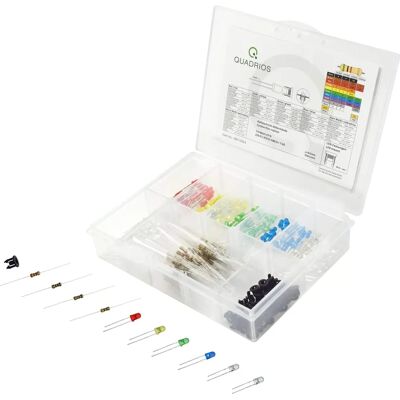 Quadrios Assortiment de LEDs - Rouge, Vert, Jaune, Bleu, Blanc Froid, Blanc Chaud - Assortiment LED Quadrios Assortiment de LEDs - Rouge, Vert, Jaune, Bleu, Blanc Froid, Blanc Chaud - Assortiment LED