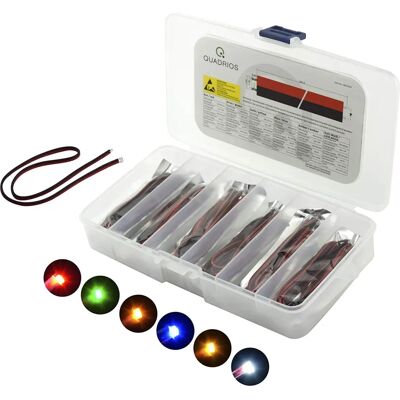 Quadrios LED-Sortiment - Rot, Grün, Gelb, Blau, Weiß, Bernstein - 0603 Quadrios LED-Sortiment - Rot, Grün, Gelb, Blau, Weiß, Bernstein - 0603