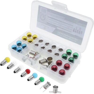 Luci Modello Quadrios - Set da 32 lampadine E10 - Multicolore e Trasparente Luci Modello Quadrios - Set da 32 lampadine E10 - Multicolore e Trasparente