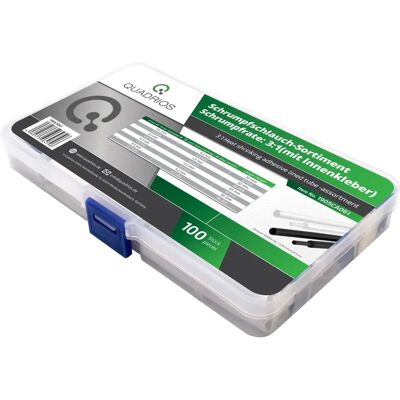 Quadrios 1905CA061 Heatshrink set - Black, White - 100 Parts Quadrios 1905CA061 Heatshrink set - Black, White - 100 Parts