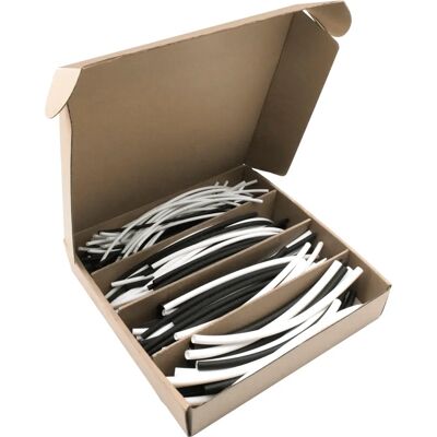 Quadrios 19011CA093 Heatshrink set - Professional, Black, White - 3:1 - 140 Parts Quadrios 19011CA093 Heatshrink set - Professional, Black, White - 3:1 - 140 Parts