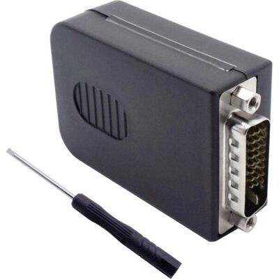 Connecteur DVI Quadrios 2001C225 - 26 broches - Droit - Noir Connecteur DVI Quadrios 2001C225 - 26 broches - Droit - Noir