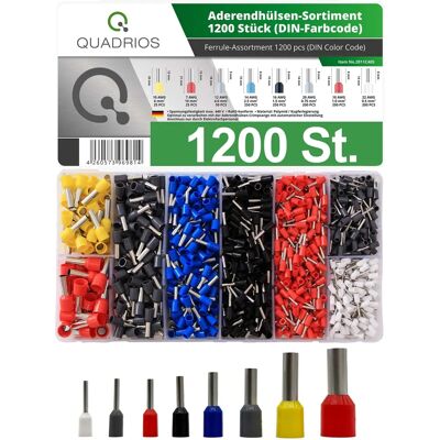 Quadrios 2011C405 Wielokolorowy zestaw końcówek kablowych - Elektryczny Quadrios 2011C405 Wielokolorowy zestaw końcówek kablowych - Elektryczny
