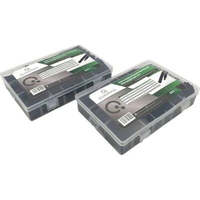 Quadrios 2109CA136 Heat Shrink Tubing Kit - 1600 pcs, Black Quadrios 2109CA136 Heat Shrink Tubing Kit - 1600 pcs, Black