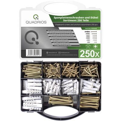Quadrios 2109SA046 Screw Assortment Kit - Wood Panel Fasteners Quadrios 2109SA046 Screw Assortment Kit - Wood Panel Fasteners