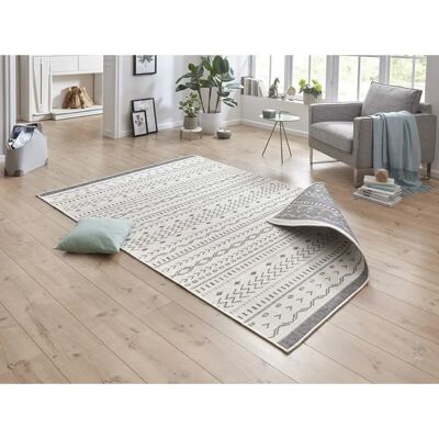 NORTHRUGS Kuba Teppich - 120x170cm, Grau, Wendeteppich NORTHRUGS Kuba Teppich - 120x170cm, Grau, Wendeteppich