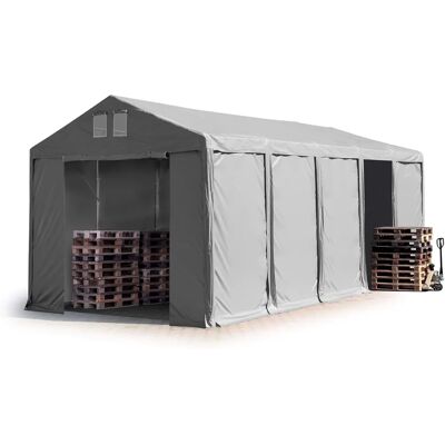 Toolport 4x10m Storage Tent - Grey Waterproof PVC 850 - 40m² Toolport 4x10m Storage Tent - Grey Waterproof PVC 850 - 40m²