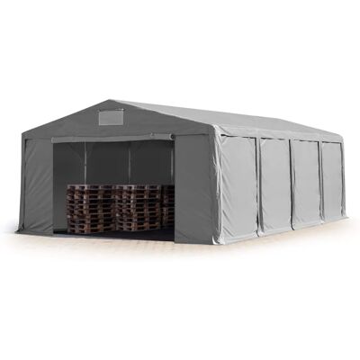 Toolport 8x8m Grey Storage Tent - Waterproof, Expandable Toolport 8x8m Grey Storage Tent - Waterproof, Expandable