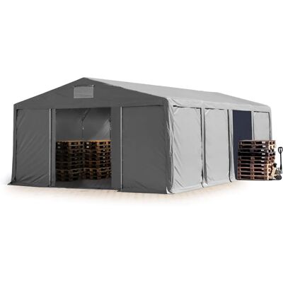 Tenda magazzino 8x8m PVC 850 - Tenda di stoccaggio Tenda magazzino 8x8m PVC 850 - Tenda di stoccaggio