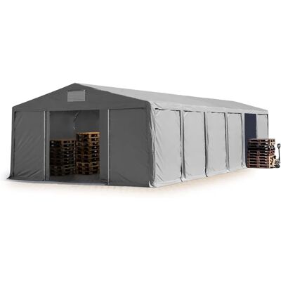 Toolport 8x12m Storage Tent - Grey Waterproof PVC 850 Toolport 8x12m Storage Tent - Grey Waterproof PVC 850