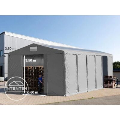 Toolport 8x12m Storage Tent - Grey Waterproof PVC 850 Toolport 8x12m Storage Tent - Grey Waterproof PVC 850
