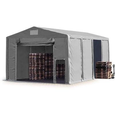 Toolport 8x8m Storage Tent - Robust Waterproof Shelter Toolport 8x8m Storage Tent - Robust Waterproof Shelter