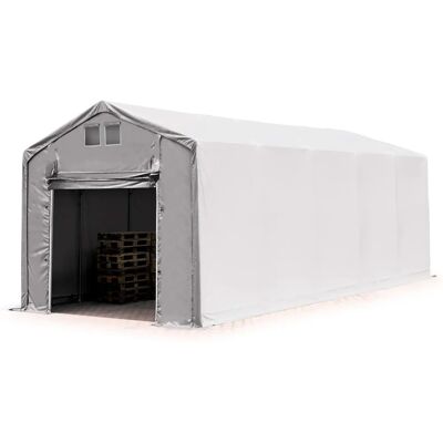 TOOLPORT 4x10m - 3.0m Sides PVC Industrial Tent - Grey TOOLPORT 4x10m - 3.0m Sides PVC Industrial Tent - Grey