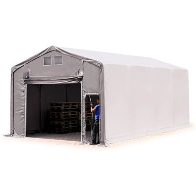 Toolport 6x8m - 3.0m Seiten PVC Industrie Zelt - grau - Produkttyp Toolport 6x8m - 3.0m Seiten PVC Industrie Zelt - grau - Produkttyp