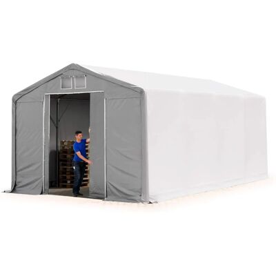 TOOLPORT 6x8m - 3.0m Seiten PVC Industrizelt - grau TOOLPORT 6x8m - 3.0m Seiten PVC Industrizelt - grau