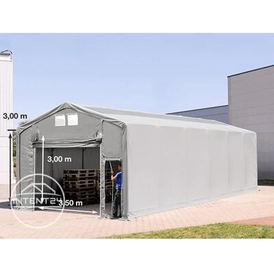 Toolport 6x12m - 3.0m Sides PVC Industrial Tent - Waterproof, Grey Toolport 6x12m - 3.0m Sides PVC Industrial Tent - Waterproof, Grey